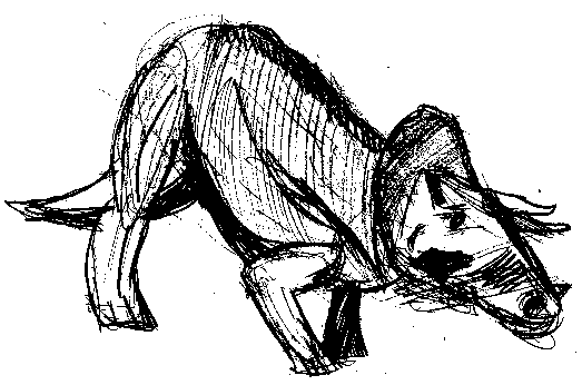child's drawing by Simon at age nine